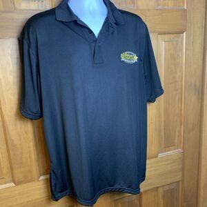 Tactical Support Logo Mens Black Polo Shirt Size X-Large